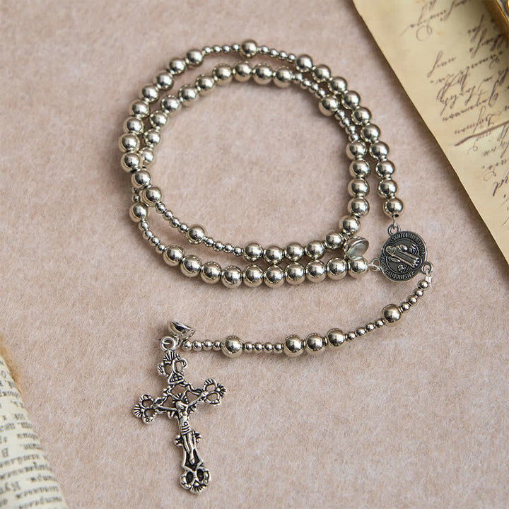 FREE Today: Sacred Silver Tone Magnetic Rosary Bracelet: 2-in-1 Prayer & Bracelet - image 2