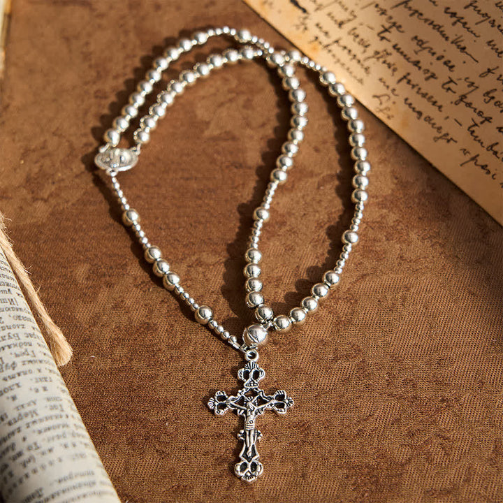 Christianartworkshop Sacred Silver Tone Magnetic Rosary Bracelet: 2-in-1 Prayer & Bracelet - image 8