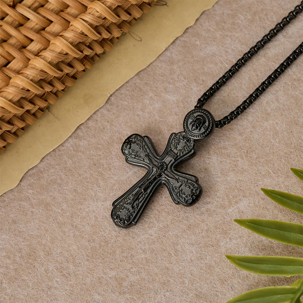 Christianartworkshop Orthodox Crucifix Pendant Necklace: Emblem of Redemption & Sacred Devotion - image 6