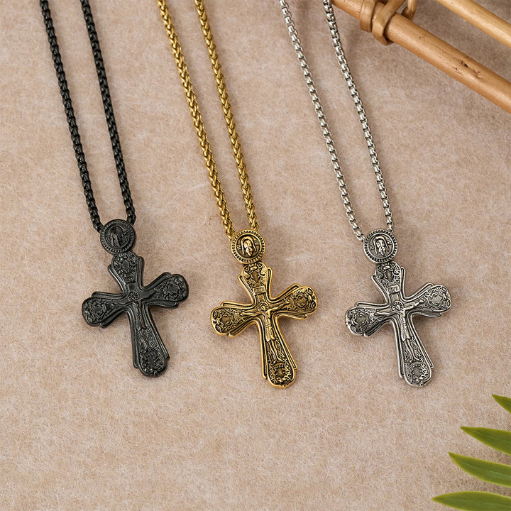 Christianartworkshop Orthodox Crucifix Pendant Necklace: Emblem of Redemption & Sacred Devotion - image 7