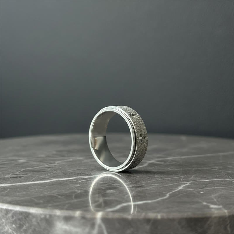 FREE Today: Rotating Cross Spinner Stress-relieving Ring: Emblem of Unshakable Faith - image 1