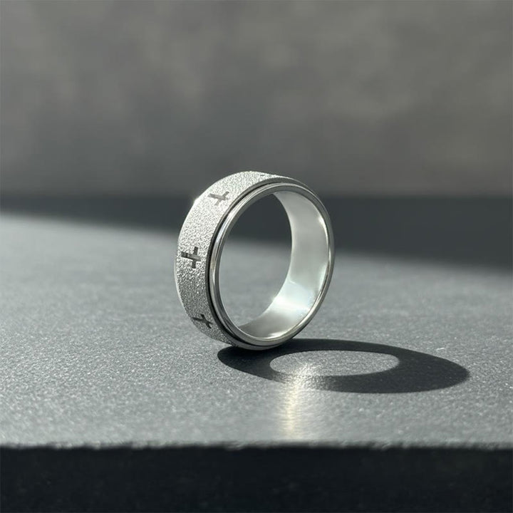 FREE Today: Rotating Cross Spinner Stress-relieving Ring: Emblem of Unshakable Faith - image 7
