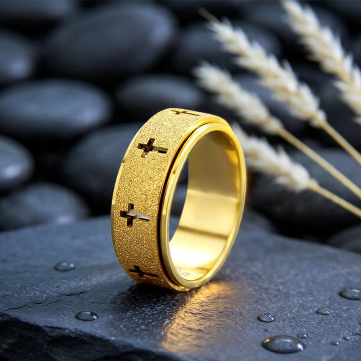 FREE Today: Rotating Cross Spinner Stress-relieving Ring: Emblem of Unshakable Faith - image 12