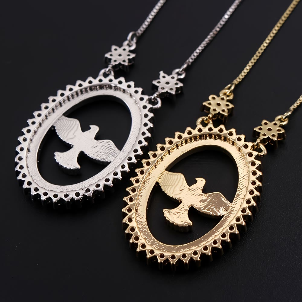 Christianartworkshop Dove Oval CZ Pendant Necklace: Emblem of Divine Peace & Holy Spirit - image 6