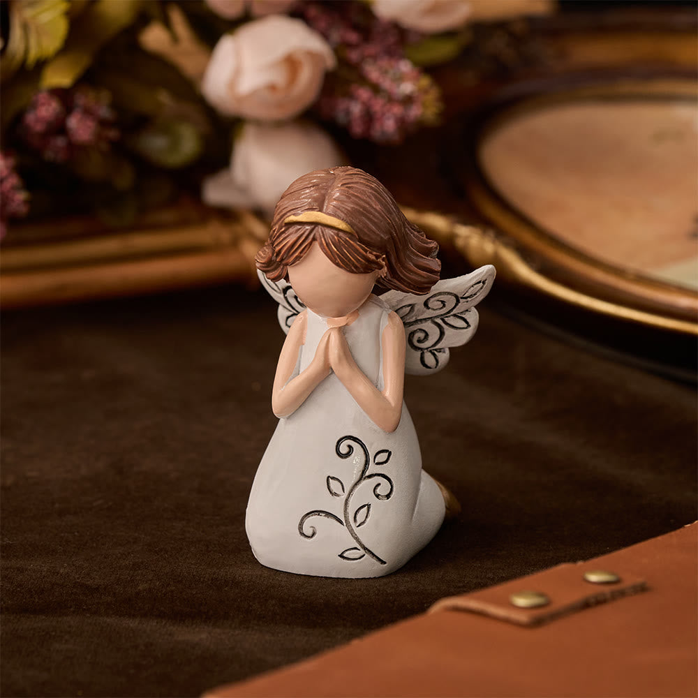 Christianartworkshop Angel with Cross & Prayer Desktop Ornament: Emblem of Devotion, Faith & Heavenly Grace - image 6