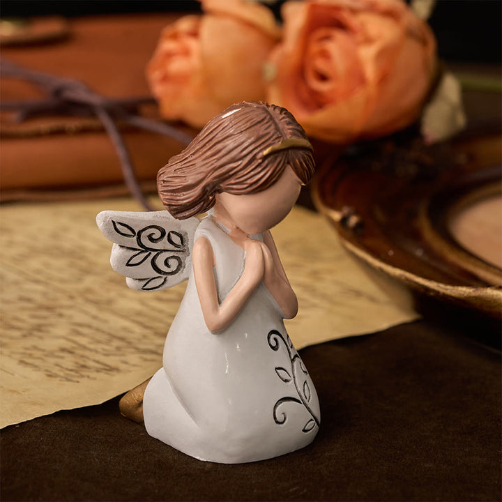 Christianartworkshop Angel with Cross & Prayer Desktop Ornament: Emblem of Devotion, Faith & Heavenly Grace - image 7
