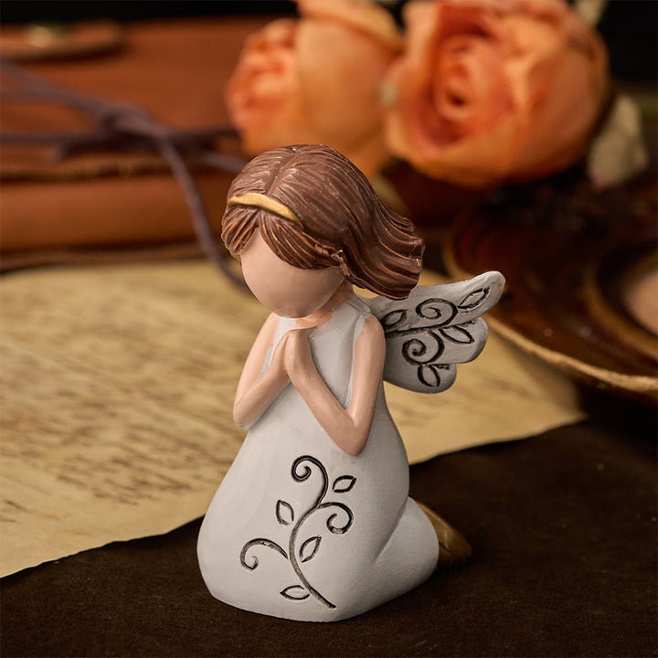 Christianartworkshop Angel with Cross & Prayer Desktop Ornament: Emblem of Devotion, Faith & Heavenly Grace - image 8