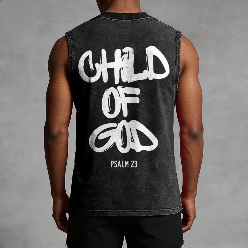 Christianartworkshop CHILD OF GOD Unisex Washed Tank Top - image 1