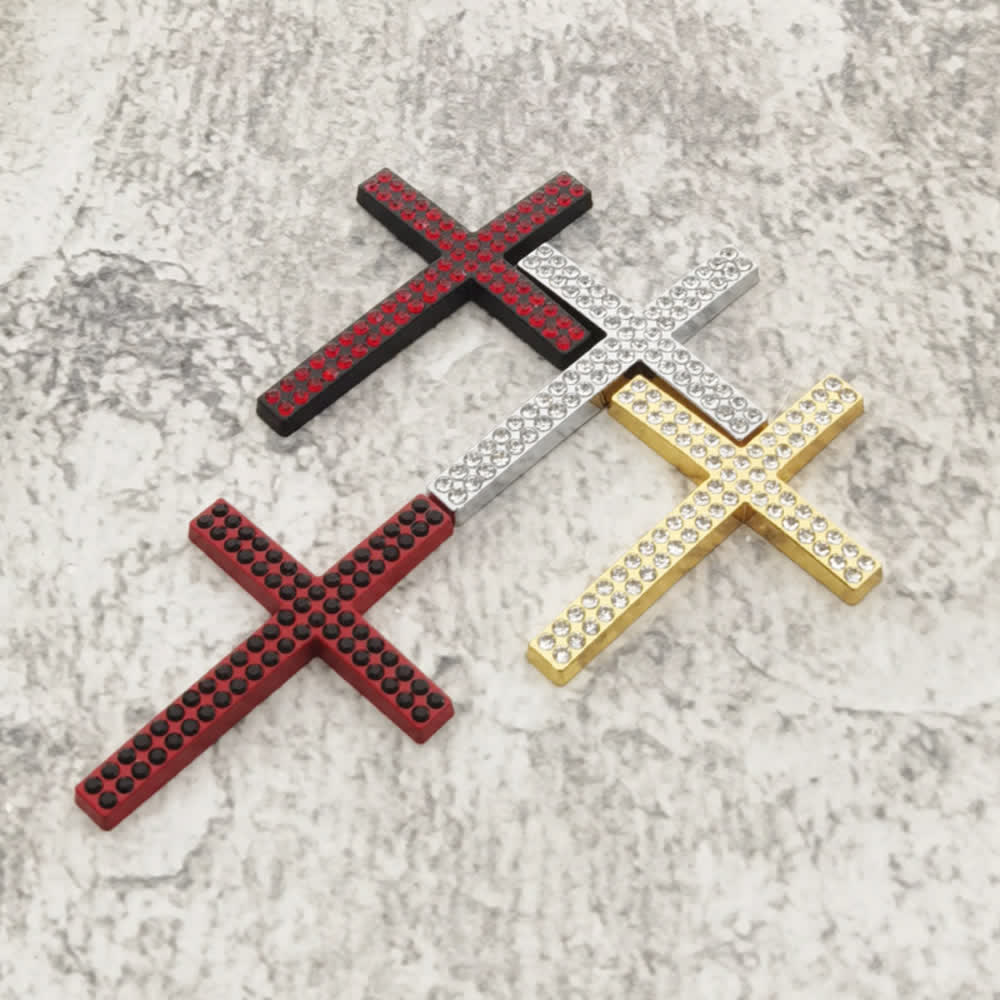 FREE Today: Durable Metal Cross Car Decal: Remind of His Quiet Guidance on the Road - 1 Set of Shining Cross (4 COLOR) - image 14
