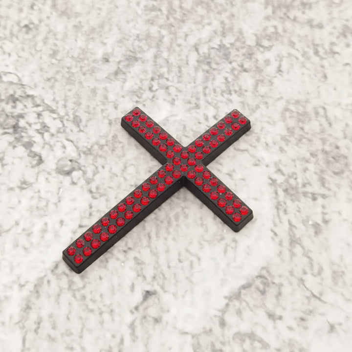 Christianartworkshop Durable Metal Cross Car Decal: Remind of His Quiet Guidance on the Road - Black# (Set of 4) - image 18