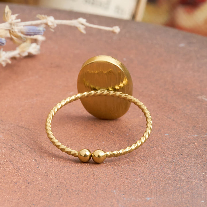 FREE Today: Hammered Oval Cross Twisted Band Ring: Rustic Token of Devout Blessing - image 5