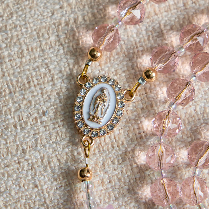 FREE Today: Lily of the Valley Devotion Rosary with Our Lady Accents & Pink Beads - image 6