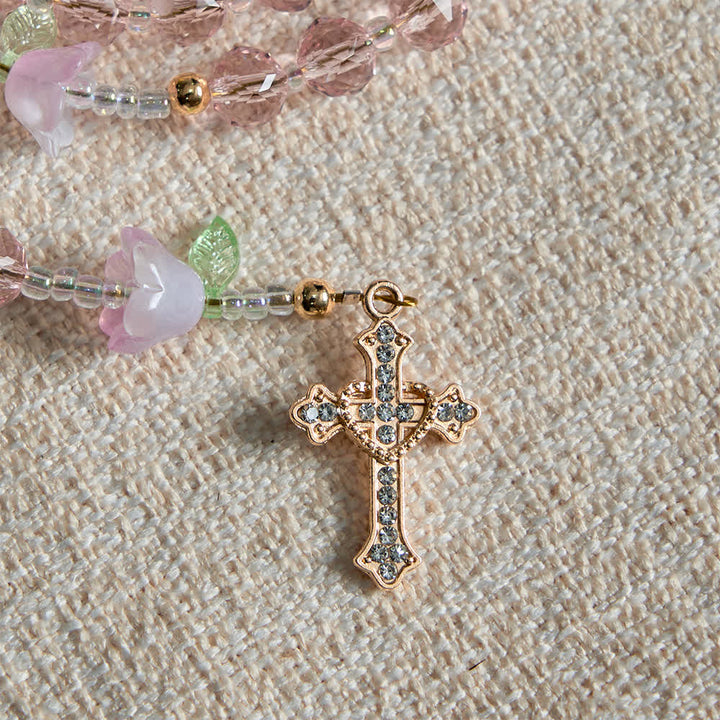 FREE Today: Lily of the Valley Devotion Rosary with Our Lady Accents & Pink Beads - image 8