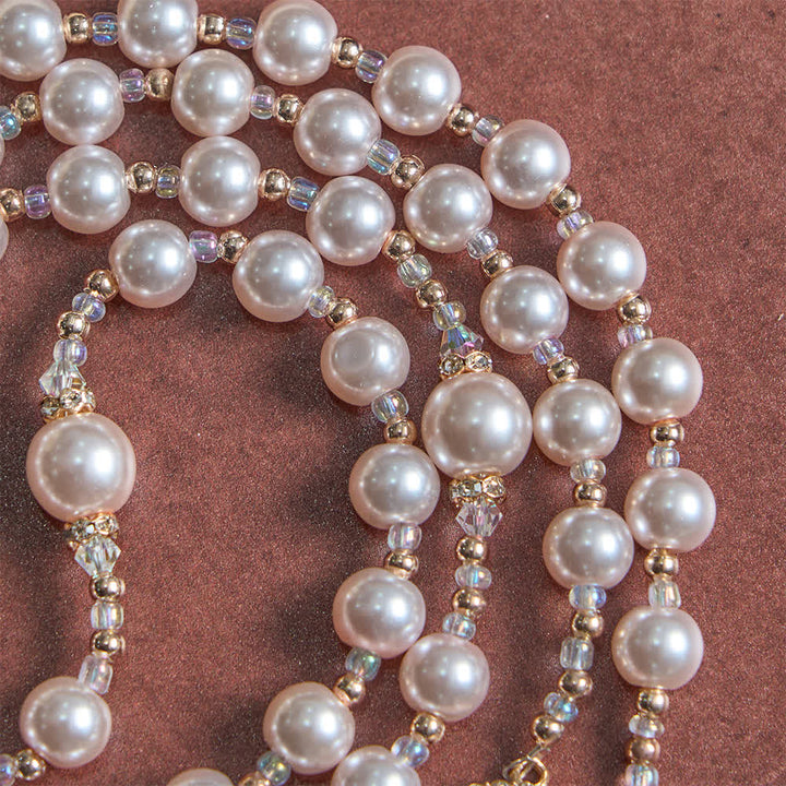 Christianartworkshop Elegant Catholic Soft Peach Glow Rosary with Our Lady - image 6