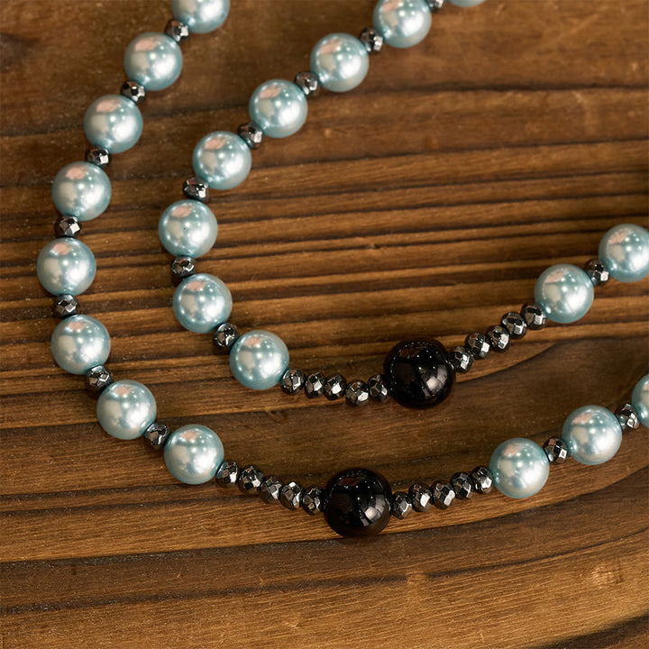 Christianartworkshop 4-Color Glass Bead Rosary with Heart Motif Cross: Timeless Symbol of Sacred Prayer Faith - image 8