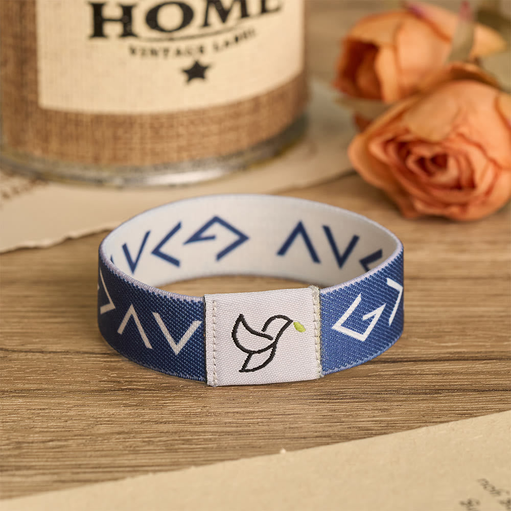 Christianartworkshop Tap-To-Read Scripture NFC Bracelet: Sacred Holy Dove Emblem Of Daily Devotional Reminder - Navy Blue - image 6