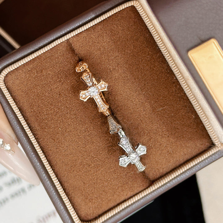 Christianartworkshop Dainty Paved Zircon Cross Adjustable Ring: Gentle Emblem Of Heavenly Redemption Faith - image 2