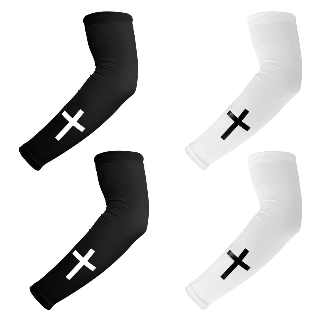 Christianartworkshop Cross Compression Arm Sleeves: Athletic Support & Injury Prevention - image 1
