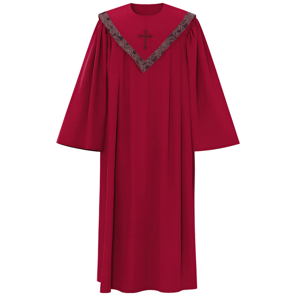 Christianartworkshop Formal Multi-Color Church Clergy Robe with Cross ...