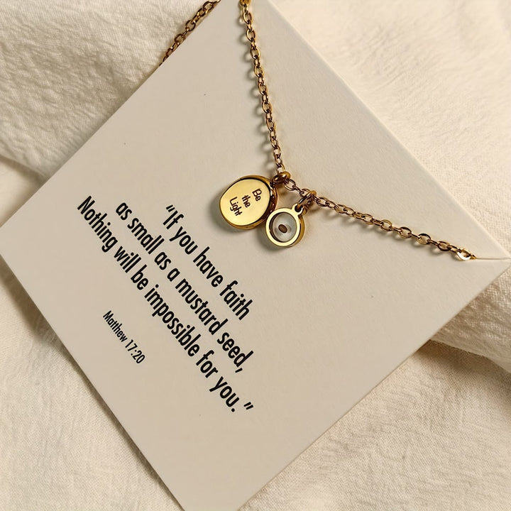 FREE Today: Mustard Seed Be The Light Scripture Necklace: Matthew 17:20 Faith Inspirational Pendant Jewelry - image 2