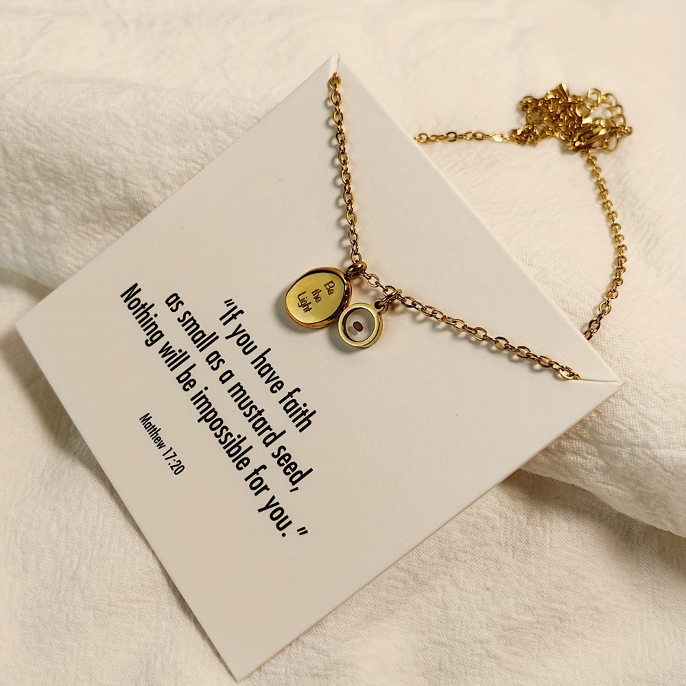 FREE Today: Mustard Seed Be The Light Scripture Necklace: Matthew 17:20 Faith Inspirational Pendant Jewelry - image 4
