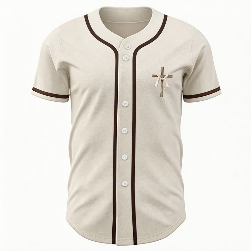 Christianartworkshop He Is Not Here He Is Risen Faith Unisex Baseball Jersey - image 6