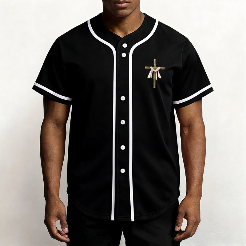 Christianartworkshop He Is Not Here He Is Risen Faith Unisex Baseball Jersey - image 16
