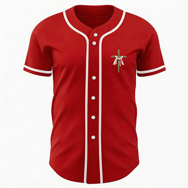 Christianartworkshop He Is Not Here He Is Risen Faith Unisex Baseball Jersey - image 27