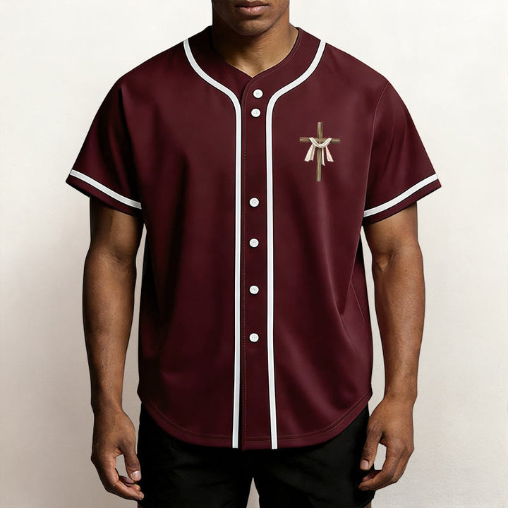 Christianartworkshop He Is Not Here He Is Risen Faith Unisex Baseball Jersey - image 30