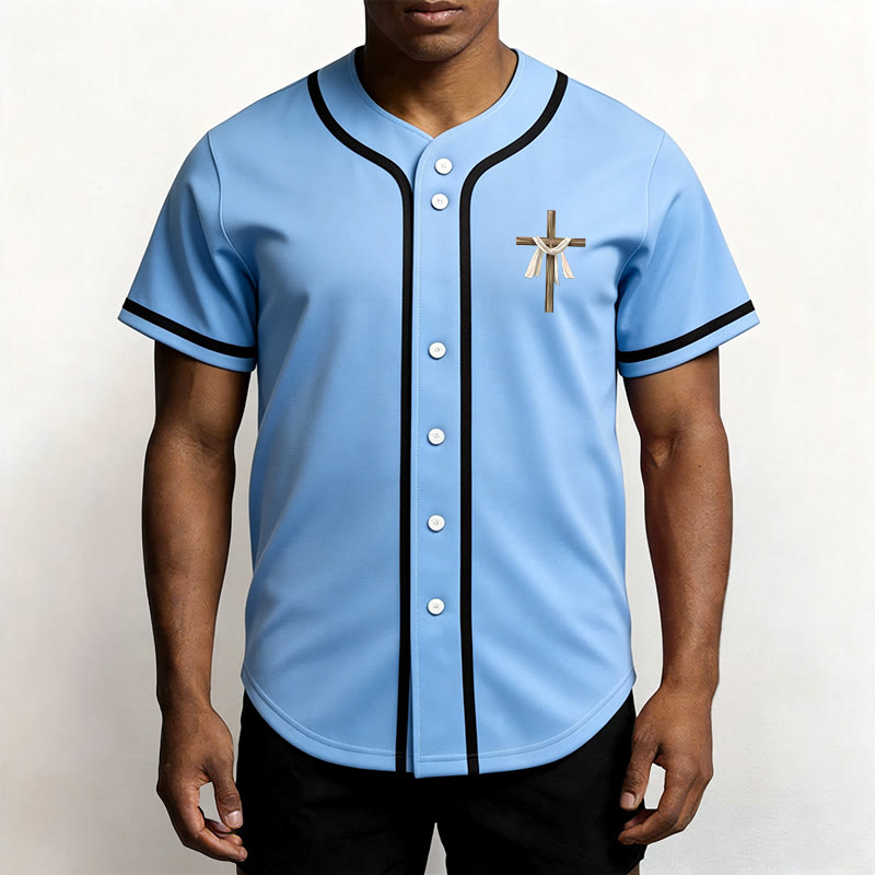 Christianartworkshop He Is Not Here He Is Risen Faith Unisex Baseball Jersey - image 37