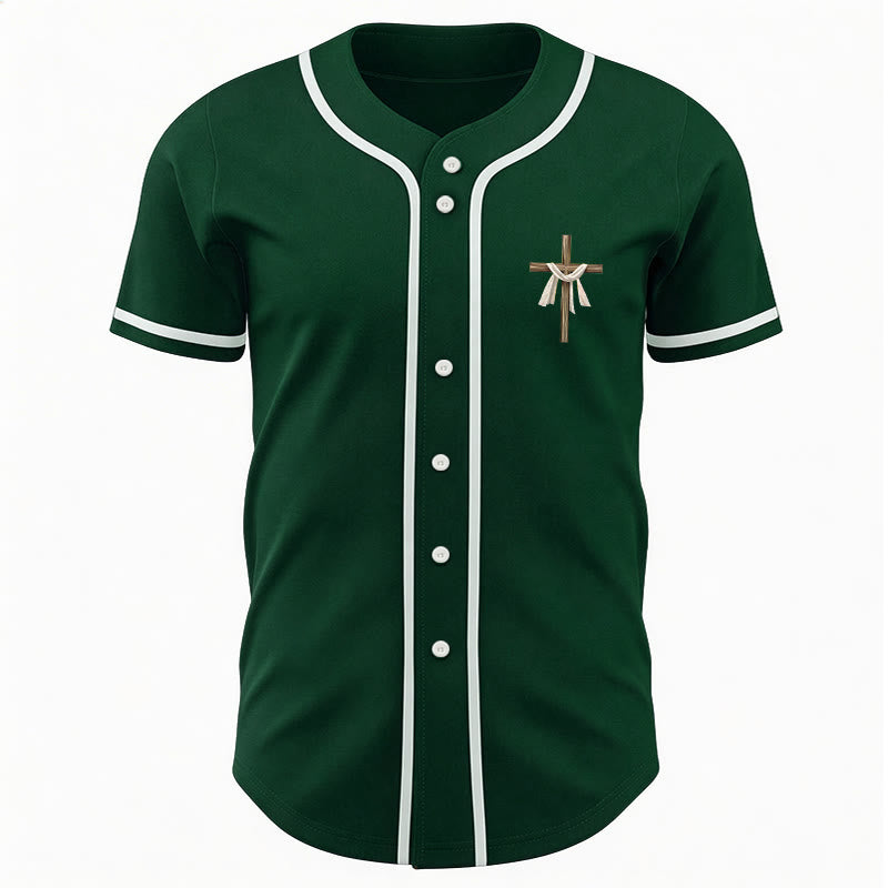 Christianartworkshop He Is Not Here He Is Risen Faith Unisex Baseball Jersey - image 48