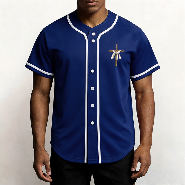 Christianartworkshop He Is Not Here He Is Risen Faith Unisex Baseball Jersey - image 51