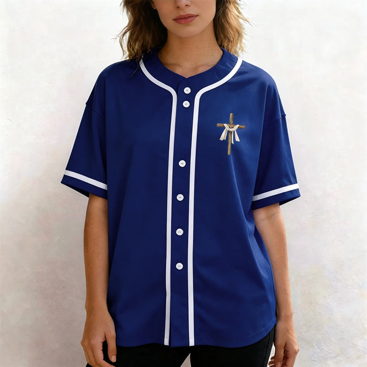Christianartworkshop He Is Not Here He Is Risen Faith Unisex Baseball Jersey - image 53