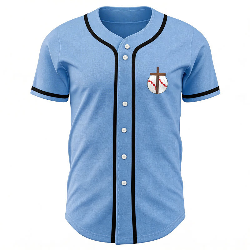 Christianartworkshop I Can Do All Things Through Christ Baseball Cross Unisex Baseball Jersey - image 6