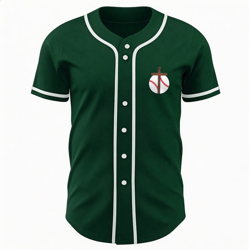 Christianartworkshop I Can Do All Things Through Christ Baseball Cross Unisex Baseball Jersey - image 41