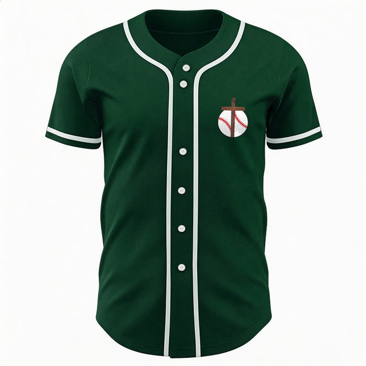 Christianartworkshop I Can Do All Things Through Christ Baseball Cross Unisex Baseball Jersey - image 41