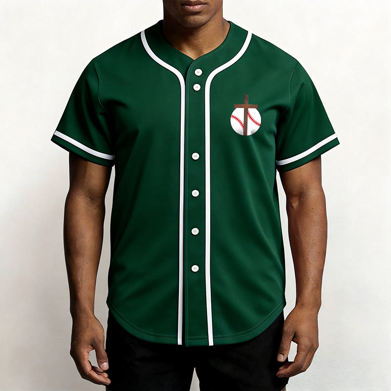 Christianartworkshop I Can Do All Things Through Christ Baseball Cross Unisex Baseball Jersey - image 37