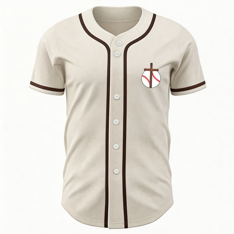 Christianartworkshop I Can Do All Things Through Christ Baseball Cross Unisex Baseball Jersey - image 48