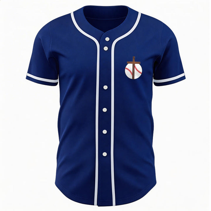 Christianartworkshop I Can Do All Things Through Christ Baseball Cross Unisex Baseball Jersey - image 55