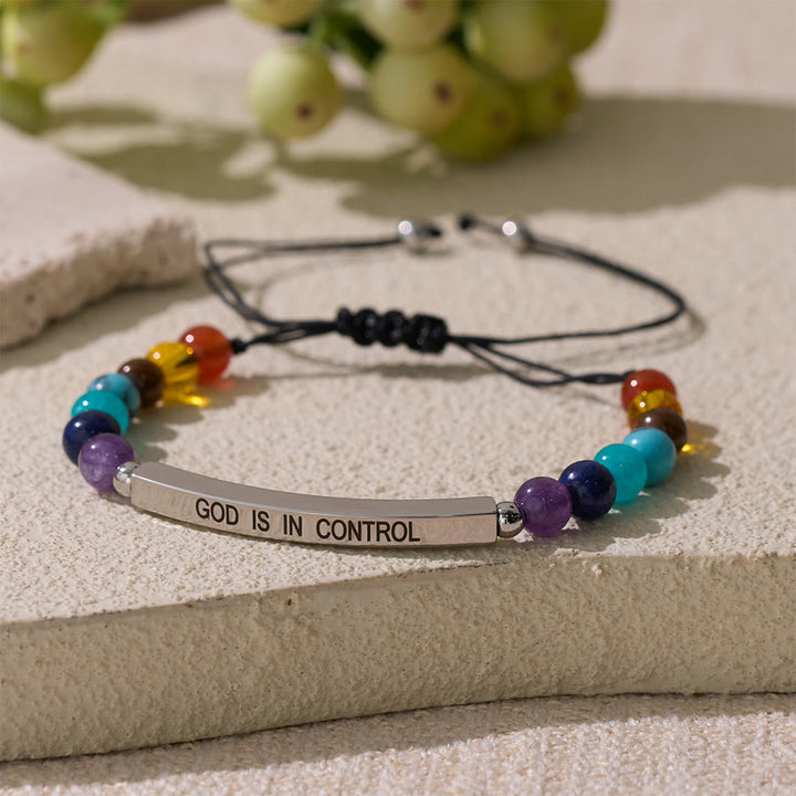 Christianartworkshop Adjustable Natural Stone Faith Bracelet With Scripture Reminder Card - image 7