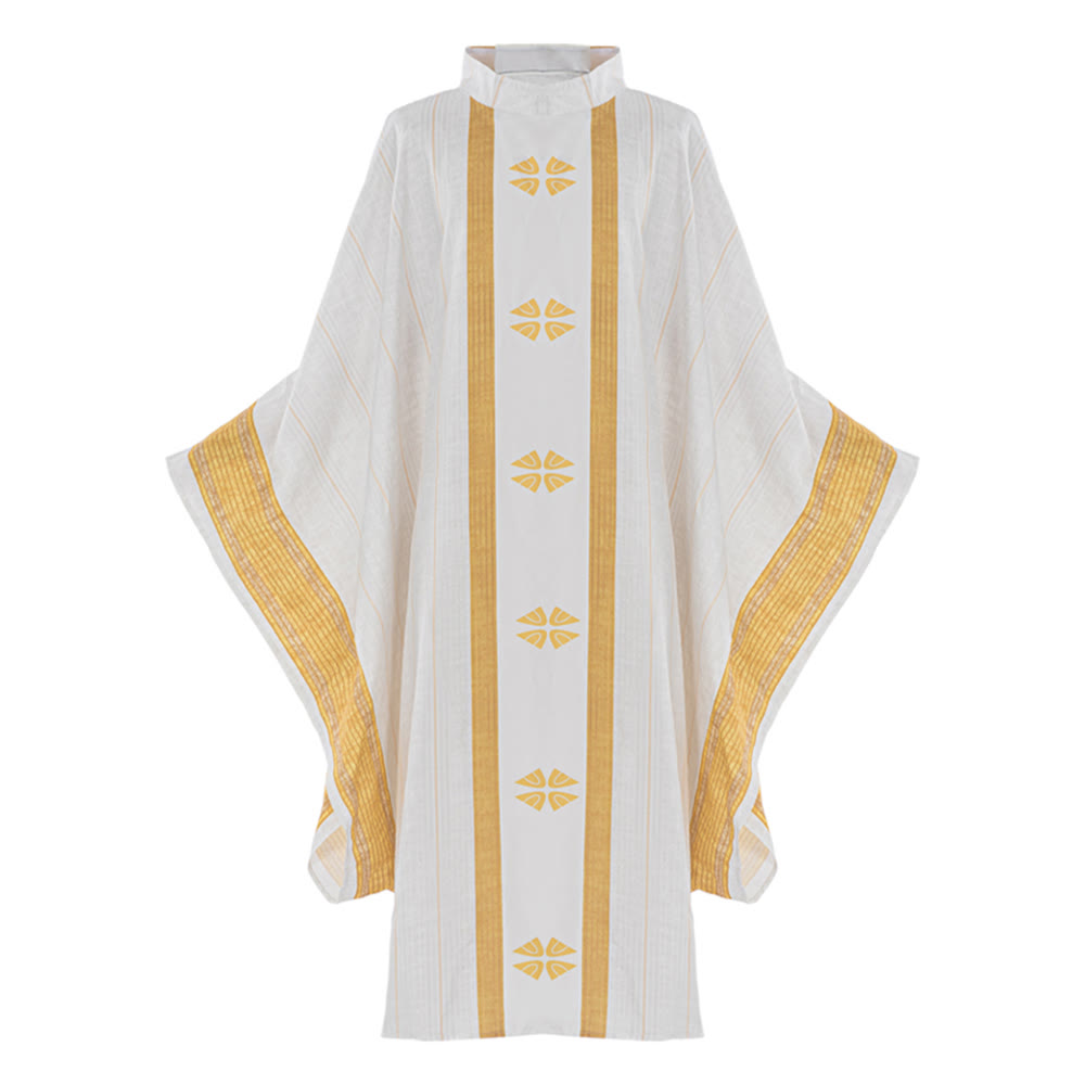 Christianartworkshop Liturgical Chasuble for Sacred Ceremonies - White - image 2