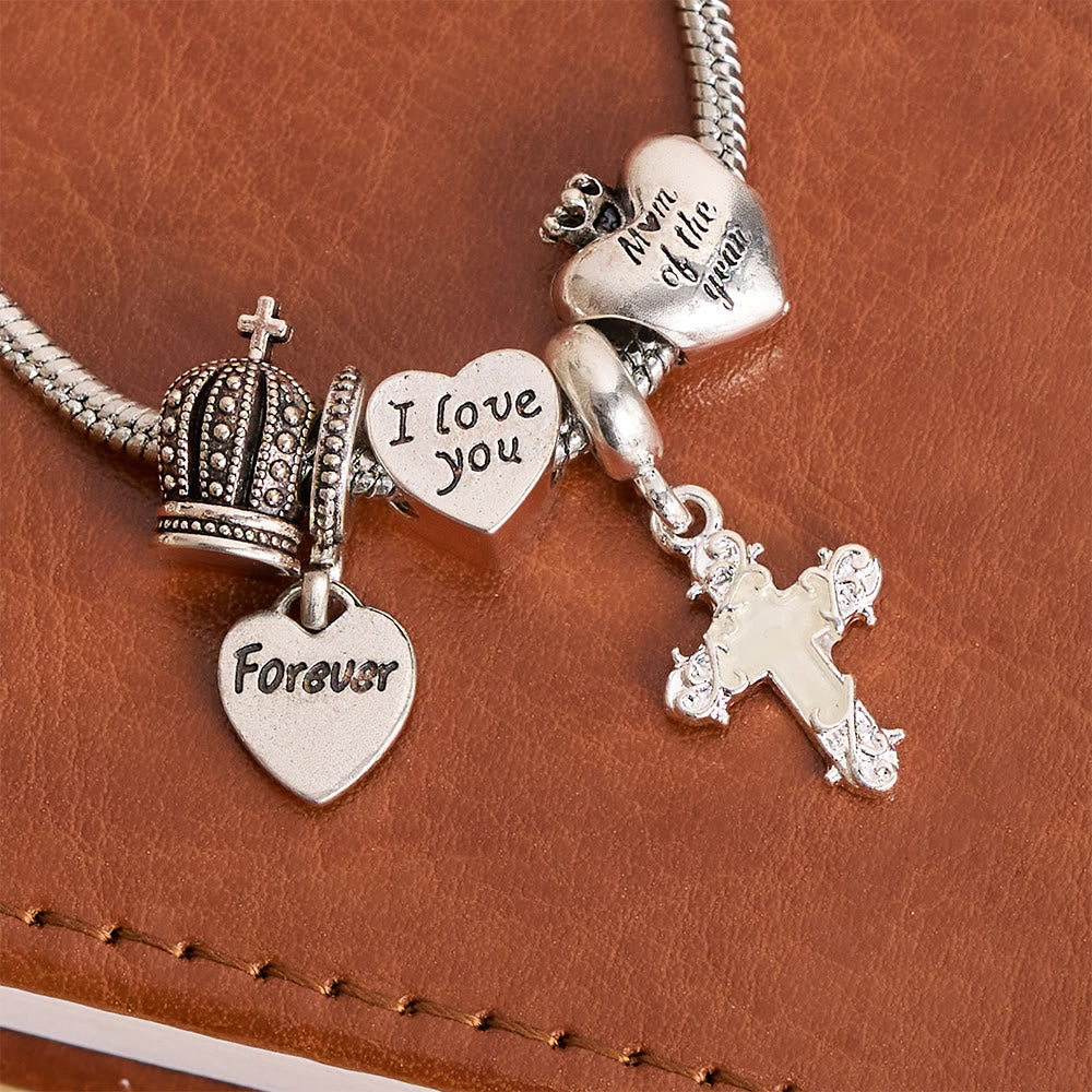 Christianartworkshop Adjustable Charm Bracelet with Biblical & Regal Details: A Reminder of Faith and Heavenly Devotion - image 8