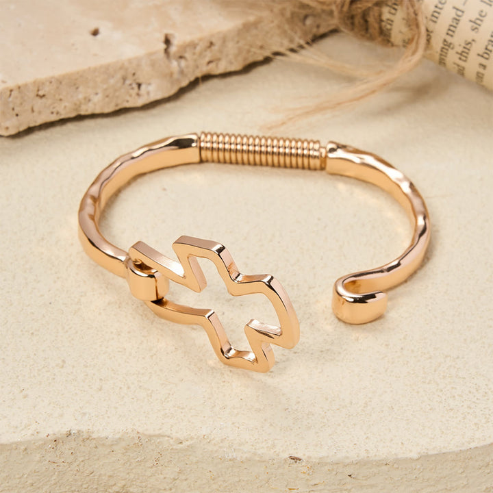 FREE Today: Hammered Cross Bangle & Ring Set: A Symbol of Faith and Refined Simplicity - image 5