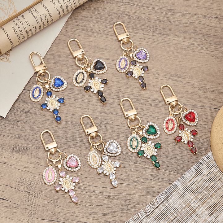 FREE Today: Our Lady Cross Heart Keychain: Merging Craft with Spiritual Devotion - image 1