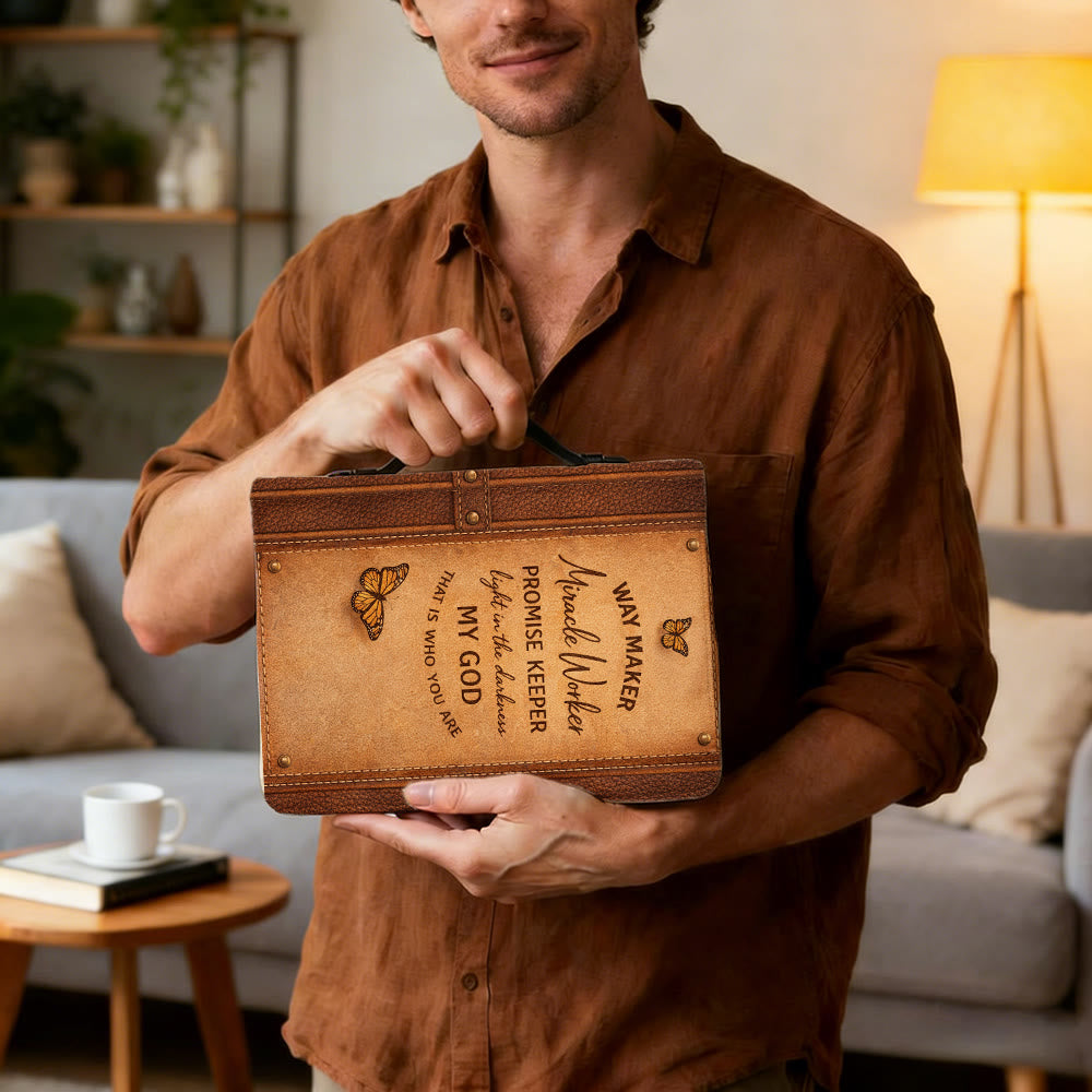 Christianartworkshop Way Maker Miracle Worker Promise Keeper Faithful Bible Cover - image 2