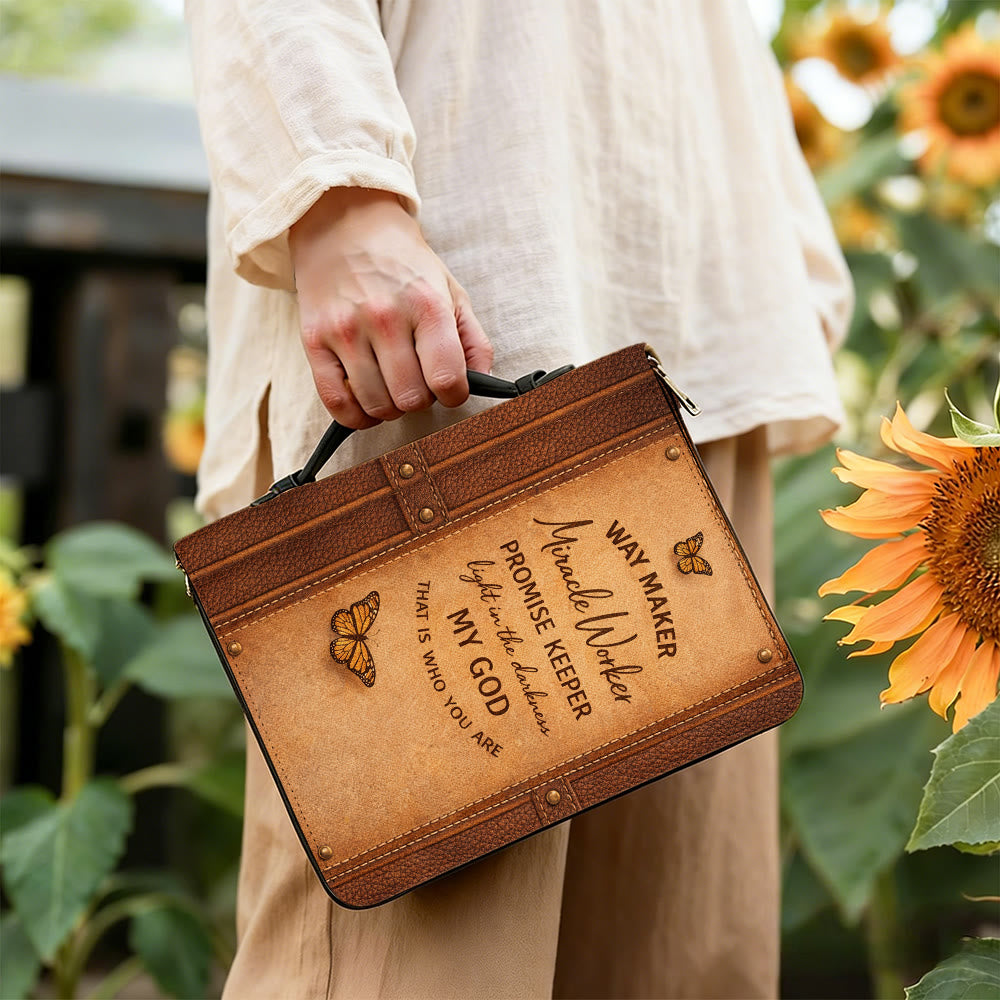 Christianartworkshop Way Maker Miracle Worker Promise Keeper Faithful Bible Cover - image 4