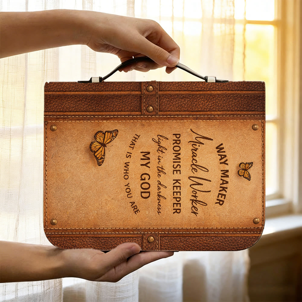 Christianartworkshop Way Maker Miracle Worker Promise Keeper Faithful Bible Cover - image 10