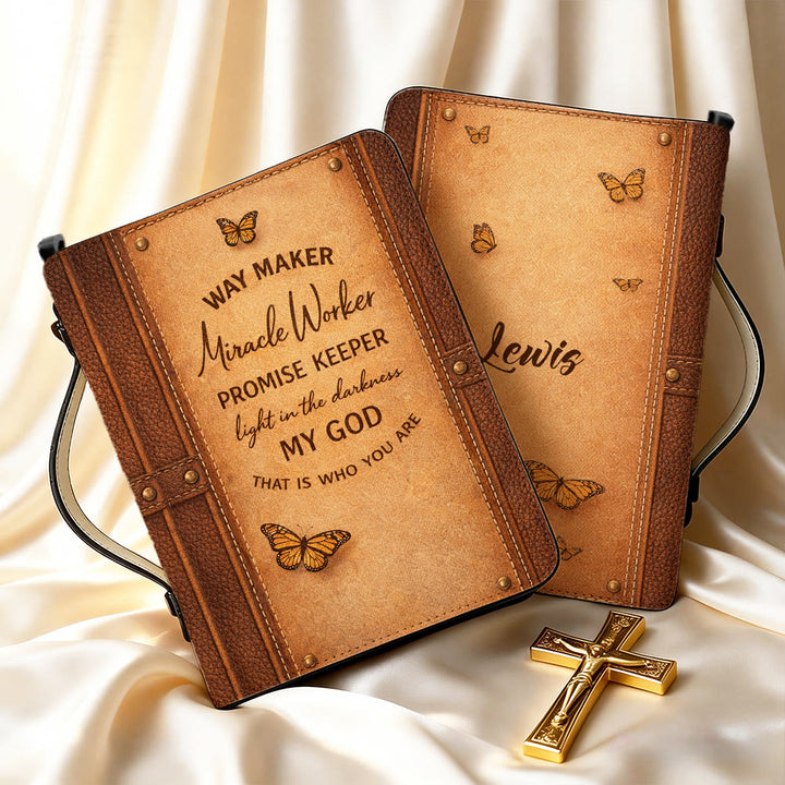 Christianartworkshop Way Maker Miracle Worker Promise Keeper Faithful Bible Cover - image 11