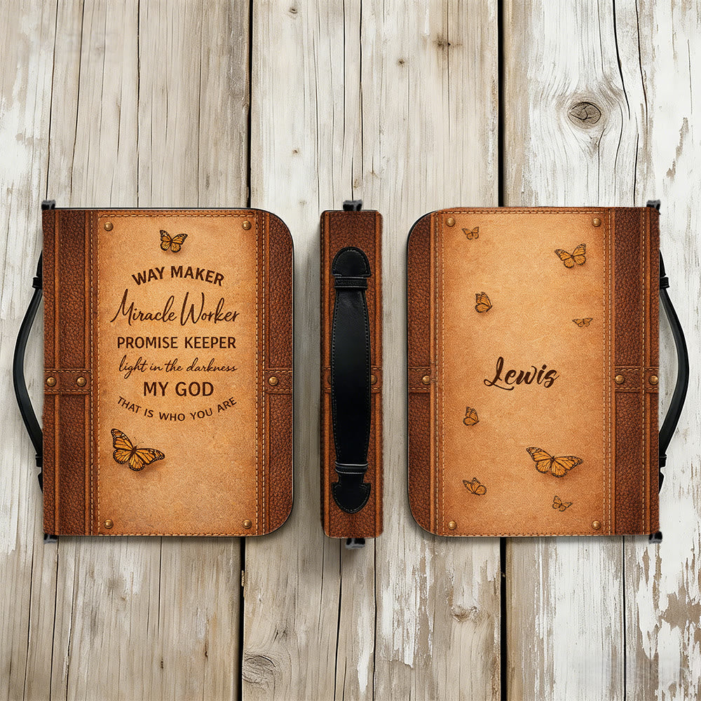 Christianartworkshop Way Maker Miracle Worker Promise Keeper Faithful Bible Cover - image 13