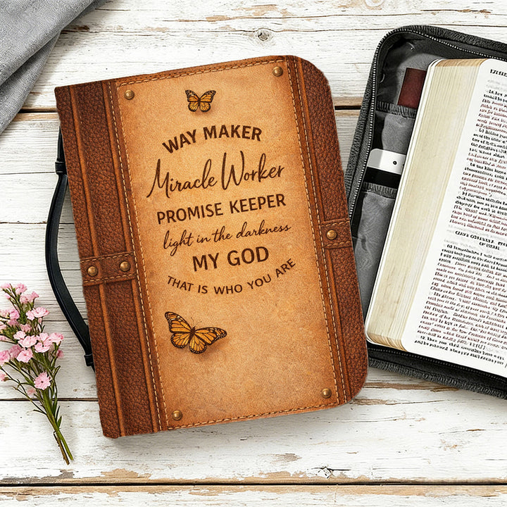Christianartworkshop Way Maker Miracle Worker Promise Keeper Faithful Bible Cover - image 14